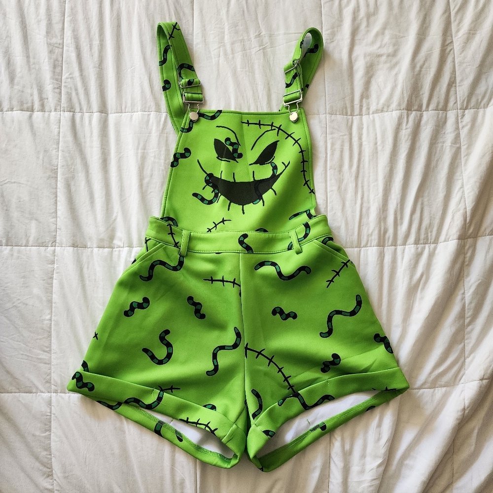 Disney The Nightmare Before Christmas Oggie Boggie Short Overalls